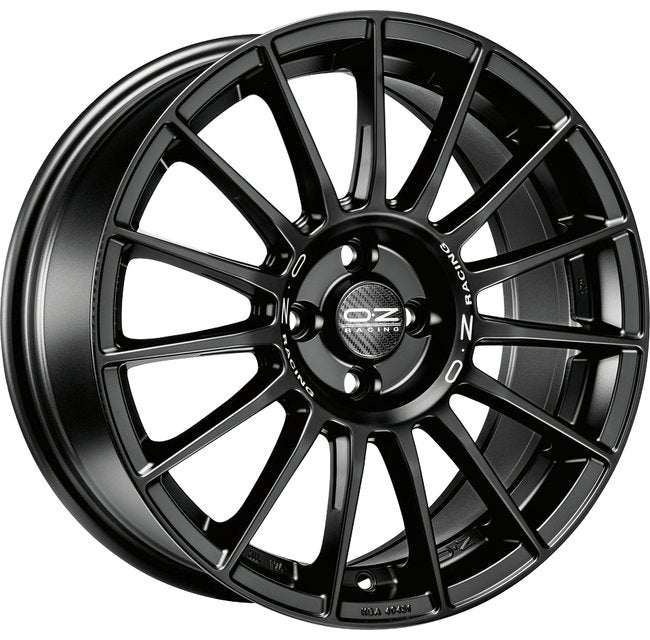 Cerchio in lega OZ Racing SUPERTURISMO LM 21x9 ET37 5x112 MATT BLACK SILVER LETTERING CERTIFICATO NAD