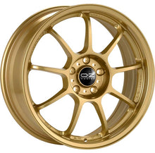 Load image into Gallery viewer, Cerchio in lega OZ Racing ALLEGGERITA HLT 5F 18x7.5 ET50 5x112 RACE GOLD CERTIFICATO NAD