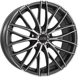 Cerchio in lega OZ Racing ITALIA 150 19x8 ET35 5x112 MATT DARK GRAPHITE DIAMOND CUT CERTIFICATO NAD