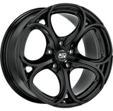 Cerchio in Lega MSW 82 18x8 ET50 5x108 GLOSS BLACK CERTIFICATO NAD