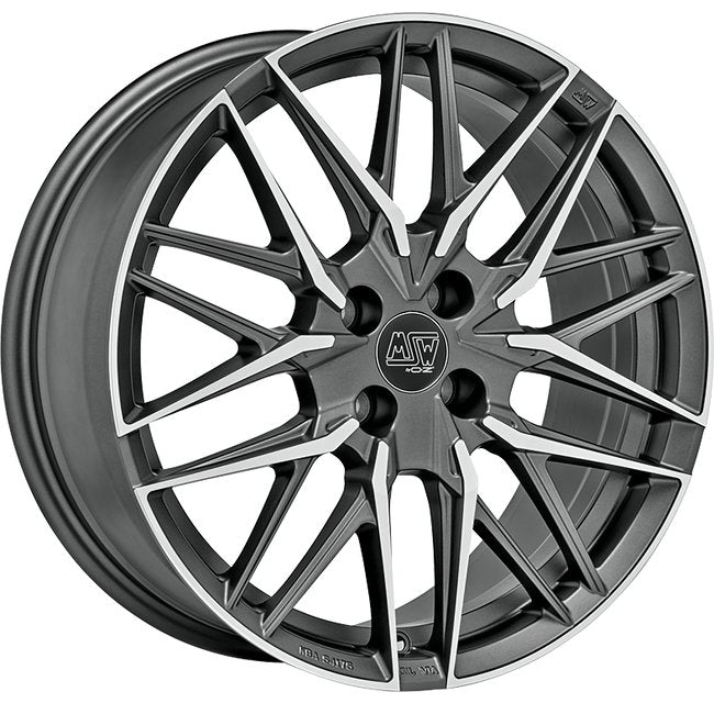 Cerchio in Lega MSW 50-4 18x7.5 ET35 4x100 MATT GUN METAL FULL POLISHED (MGMFP) CERTIFICATO NAD