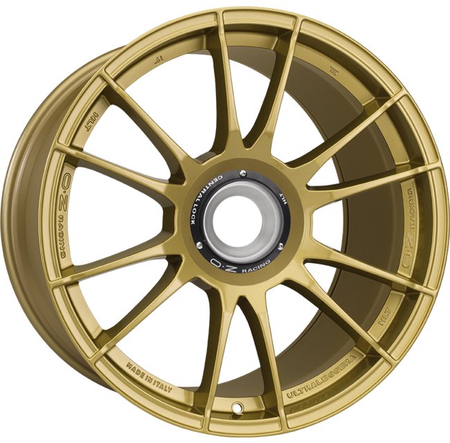 Cerchio in lega OZ Racing ULTRALEGGERA HLT CL 19x8.5 ET53 15x130  RACE GOLD CERTIFICATO NAD