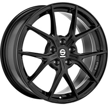 Load image into Gallery viewer, Cerchio in lega SPARCO PODIO 18x8 ET45 5x100 GLOSS BLACK CERTIFICATO NAD