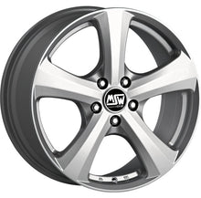 Load image into Gallery viewer, Cerchio in Lega MSW 19 W 17x7 ET32 5x108 FULL SILVER CERTIFICATO NAD