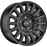 Cerchio in lega OZ Racing RALLY RAID 17x8 ET20 6x114 MATT BLACK SILVER LETTERING CERTIFICATO NAD