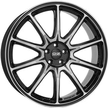 Load image into Gallery viewer, Cerchio in lega OZ Racing HYPER XT HLT 22x10 ET50 5x120 GLOSS BLACK DIAMOND CUT CERTIFICATO NAD