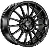 Cerchio in lega OZ Racing SUPERTURISMO LM 18x8 ET45 5x108 MATT BLACK SILVER LETTERING CERTIFICATO NAD