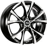 Cerchio in Lega MSW CROSS OVER 17x7.5 ET40 5x115 GLOSS BLACK FULL POLISHED CERTIFICATO NAD