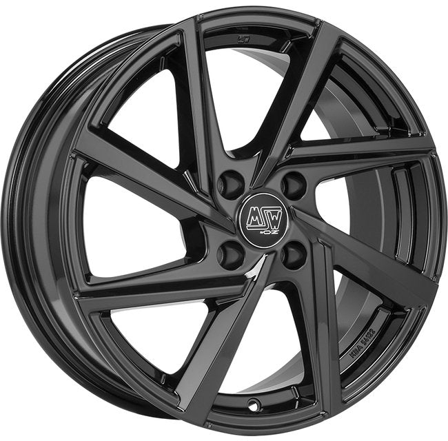 Cerchio in Lega MSW 80-4 17x7 ET47 4x108 GLOSS BLACK CERTIFICATO NAD