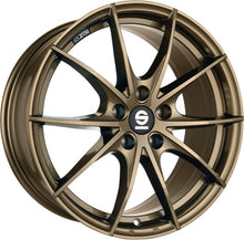 Load image into Gallery viewer, Cerchio in lega SPARCO TROFEO 5 17x7.5 ET45 5x108 GLOSS BRONZE CERTIFICATO NAD