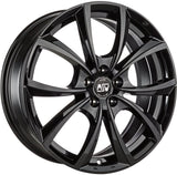 Cerchio in Lega MSW 27 17x7.5 ET47 5x120 GLOSS BLACK CERTIFICATO NAD