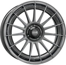 Load image into Gallery viewer, Cerchio in lega OZ Racing SUPERTURISMO AERO 18x8 ET35 5x112 STAR GRAPHITE CERTIFICATO NAD