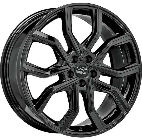 Cerchio in Lega MSW 41 20x10.5 ET40 5x112 GLOSS BLACK CERTIFICATO NAD