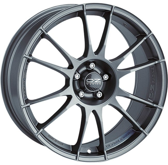 Cerchio in lega OZ Racing ULTRALEGGERA 17x8 ET48 5x100 MATT GRAPHITE CERTIFICATO NAD