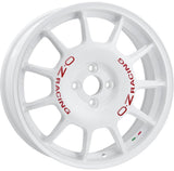 Cerchio in lega OZ Racing LEGGENDA 17x7 ET37 4x100 RACE WHITE RED LETTERING CERTIFICATO NAD