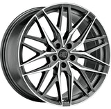 Cerchio in Lega MSW 50 22x11.5 ET52 5x130 MATT GUN METAL FULL POLISHED (MGMFP) CERTIFICATO NAD