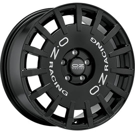 Cerchio in lega OZ Racing RALLY RACING 18x8 ET45 5x108 GLOSS BLACK SILVER LETTERING CERTIFICATO NAD