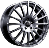 Cerchio in lega OZ Racing SUPERTURISMO GT RACE 17x7 ET40 5x114 SILVER BLACK LETTERING CERTIFICATO NAD