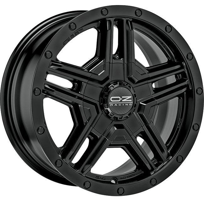 Cerchio in lega OZ Racing RALLY ADVENTURE  17x8 ET35 5x112 MATT BLACK CERTIFICATO NAD