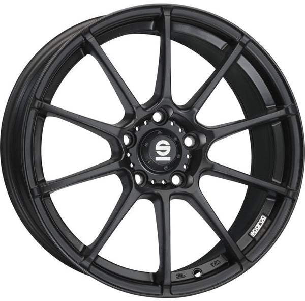 Cerchio in lega SPARCO ASSETTO GARA 19x8 ET45 5x108 MATT BLACK CERTIFICATO NAD