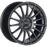 Cerchio in lega OZ Racing SUPERTURISMO LM 18x7.5 ET50 5x112 MATT GRAPHITE SILVER LETTERING CERTIFICATO NAD