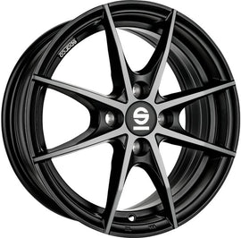 Cerchio in lega SPARCO TROFEO 4 16x6.5 ET37 4x100 FUME BLACK FULL POLISHED CERTIFICATO NAD