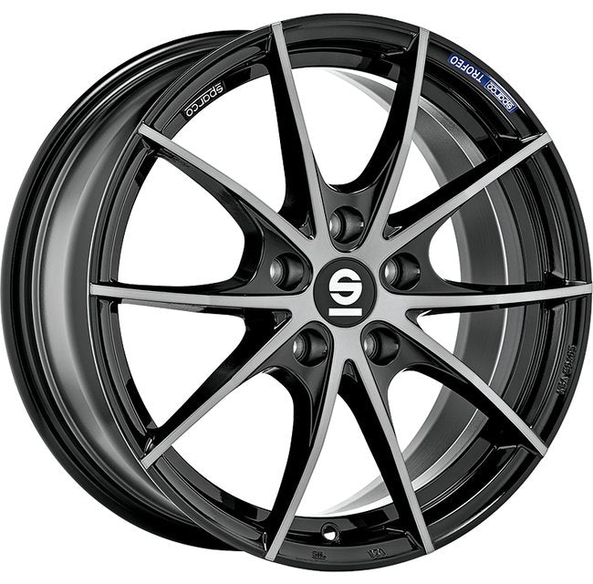 Cerchio in lega SPARCO TROFEO 5 17x7.5 ET29 5x120 FUME BLACK FULL POLISHED CERTIFICATO NAD