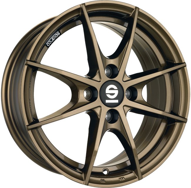 Cerchio in lega SPARCO TROFEO 4 17x7 ET37 4x100 GLOSS BRONZE CERTIFICATO NAD