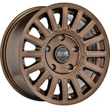 Cerchio in lega OZ Racing RALLY RAID 17x8 ET0 5x127 GLOSS BRONZE BLACK LETTERING CERTIFICATO NAD