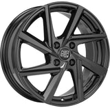 Cerchio in Lega MSW 80-4 17x7 ET42 4x100 GLOSS BLACK CERTIFICATO NAD