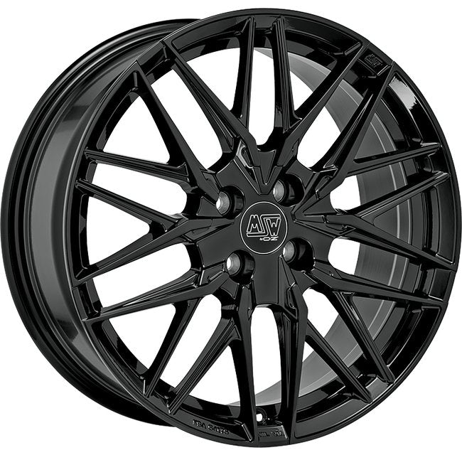 Cerchio in Lega MSW 50-4 18x7.5 ET25 4x108 GLOSS BLACK CERTIFICATO NAD