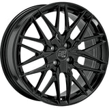 Cerchio in Lega MSW 50-4 18x7.5 ET25 4x108 GLOSS BLACK CERTIFICATO NAD