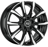 Cerchio in Lega MSW 79 18x7.5 ET49.5 5x114 GLOSS BLACK FULL POLISHED CERTIFICATO NAD