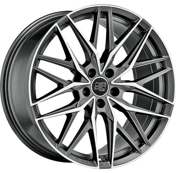 Cerchio in Lega MSW 50 20x9.5 ET35 5x112 MATT GUN METAL FULL POLISHED (MGMFP) CERTIFICATO NAD