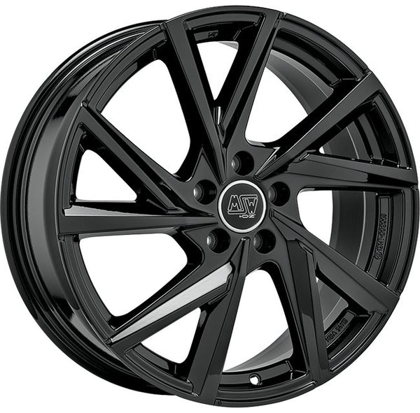 Cerchio in Lega MSW 80-5 19x8 ET40 5x112 GLOSS BLACK CERTIFICATO NAD