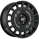 Cerchio in lega OZ Racing RALLY RACING 17x7 ET45 4x100 GLOSS BLACK SILVER LETTERING CERTIFICATO NAD