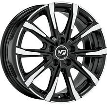Load image into Gallery viewer, Cerchio in Lega MSW 79 18x7.5 ET49 5x112 GLOSS BLACK FULL POLISHED CERTIFICATO NAD