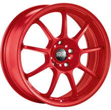 Load image into Gallery viewer, Cerchio in lega OZ Racing ALLEGGERITA HLT 5F 18x7.5 ET48 5x100 RED CERTIFICATO NAD