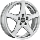 Cerchio in Lega MSW 78 17x6.5 ET38 5x112 FULL SILVER CERTIFICATO NAD