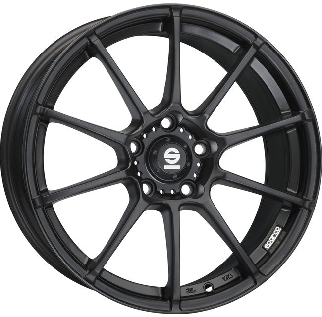 Cerchio in lega SPARCO ASSETTO GARA 18x8 ET35 5x112 MATT BLACK CERTIFICATO NAD