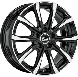 Cerchio in Lega MSW 79 16x6.5 ET41 5x112 GLOSS BLACK FULL POLISHED CERTIFICATO NAD