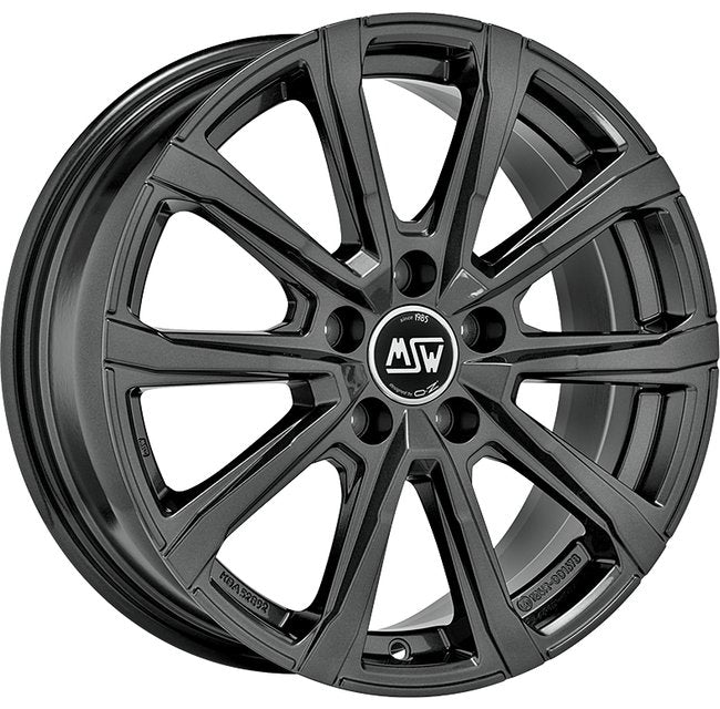 Cerchio in Lega MSW 79 18x7.5 ET51 5x112 GLOSS DARK GREY CERTIFICATO NAD