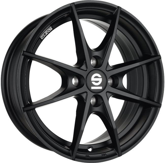 Cerchio in lega SPARCO TROFEO 4 17x7 ET47 4x108 MATT BLACK CERTIFICATO NAD