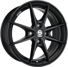 Load image into Gallery viewer, Cerchio in lega SPARCO TROFEO 4 17x7 ET47 4x108 MATT BLACK CERTIFICATO NAD