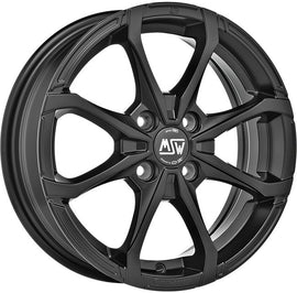 Cerchio in Lega MSW X4  15x5 ET38 4x100 MATT BLACK CERTIFICATO NAD