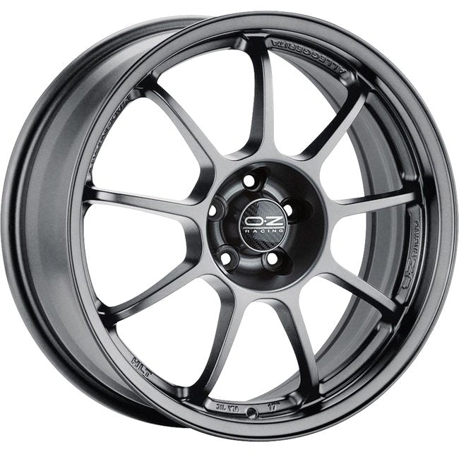 Cerchio in lega OZ Racing ALLEGGERITA HLT 5F 18x7.5 ET50 5x112 MATT GRAPHITE CERTIFICATO NAD