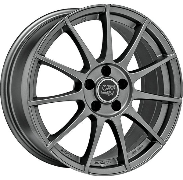 Cerchio in Lega MSW 85 16x6.5 ET45 5x100 MATT GRAPHITE CERTIFICATO NAD