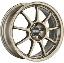 Load image into Gallery viewer, Cerchio in lega OZ Racing ALLEGGERITA HLT 5F 18x7.5 ET48 5x100 WHITE GOLD CERTIFICATO NAD