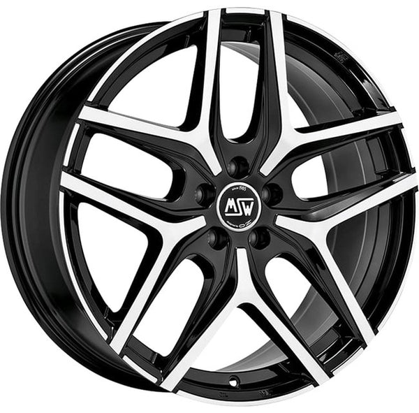 Cerchio in Lega 79WHEELS SV-AR 19x8.5 ET30 5x120 GLOSS BLACK POLISHED FACE