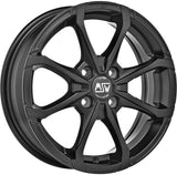 Cerchio in Lega MSW X4  15x5.5 ET36 4x100 MATT BLACK CERTIFICATO NAD